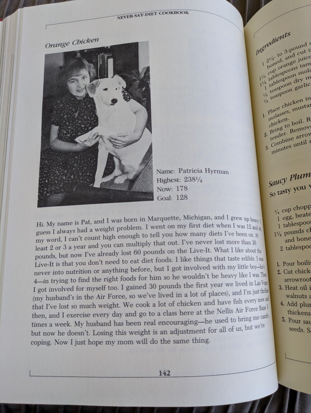 Richard Simmons' Never-Say-Diet Cookbook, First Edition 1982